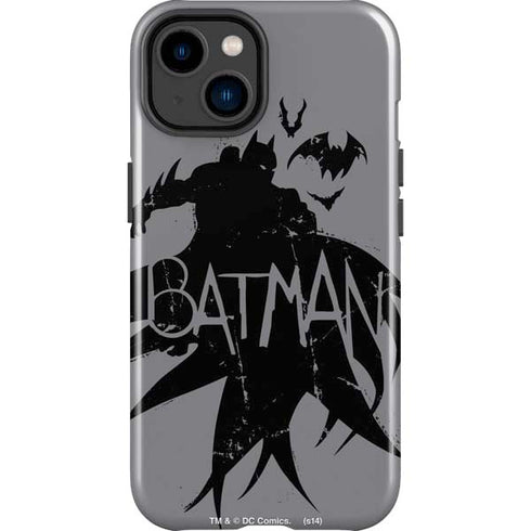 DC Comics Batman Silhouette Art iPhone 14 Plus Impact Case