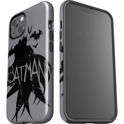 DC Comics Batman Silhouette Art iPhone 14 Plus Impact Case