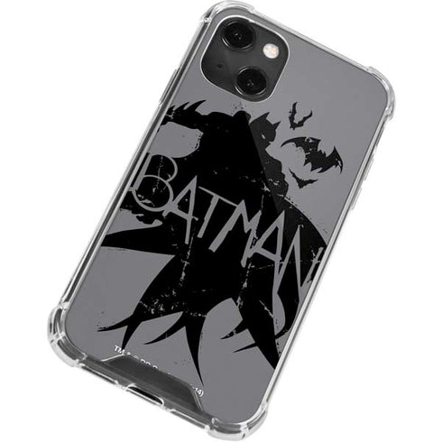 DC Comics Batman Silhouette Art iPhone 14 Plus Clear Case