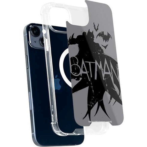 DC Comics Batman Silhouette Art iPhone 15 Plus MagSafe Case