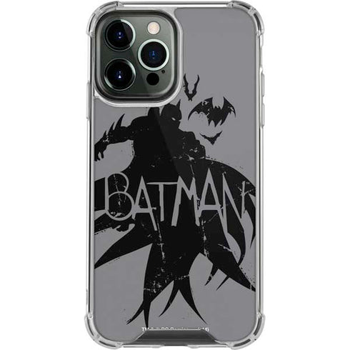 DC Comics Batman Silhouette Art iPhone 15 Pro Max Clear Case