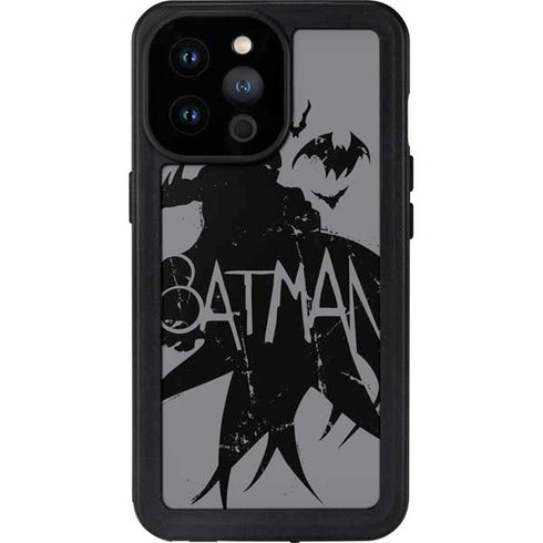 DC Comics Batman Silhouette Art iPhone 14 Pro Max Waterproof Case