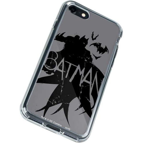 DC Comics Batman Silhouette Art iPhone SE (2nd & 3rd Gen) Clear Case