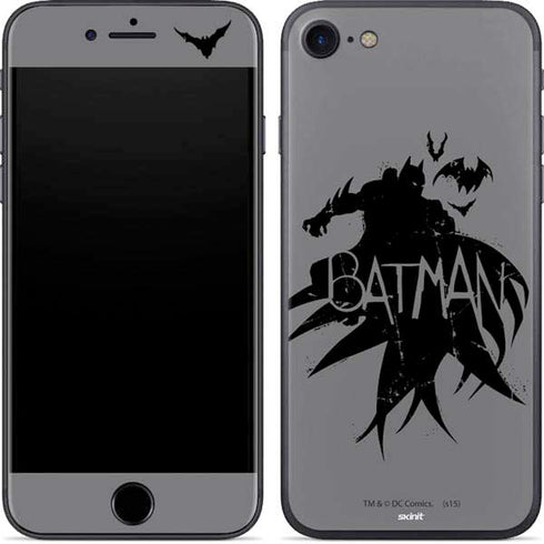 DC Comics Batman Silhouette Art iPhone SE (2nd & 3rd Gen) Skin