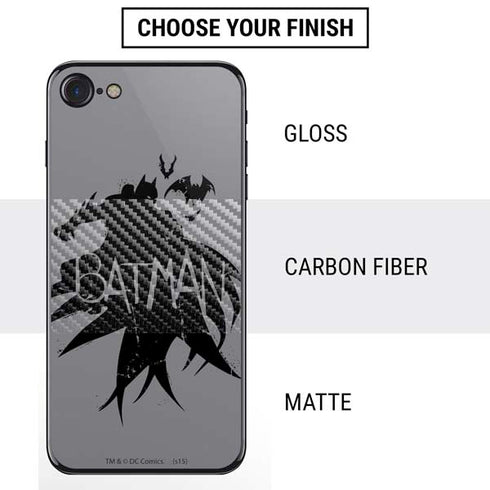 DC Comics Batman Silhouette Art iPhone SE (2nd & 3rd Gen) Skin