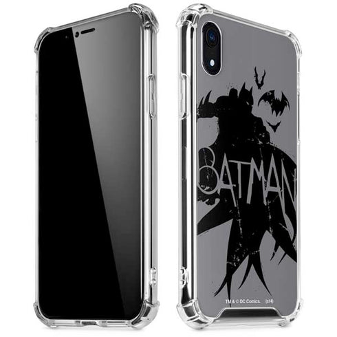 DC Comics Batman Silhouette Art iPhone XR Clear Case