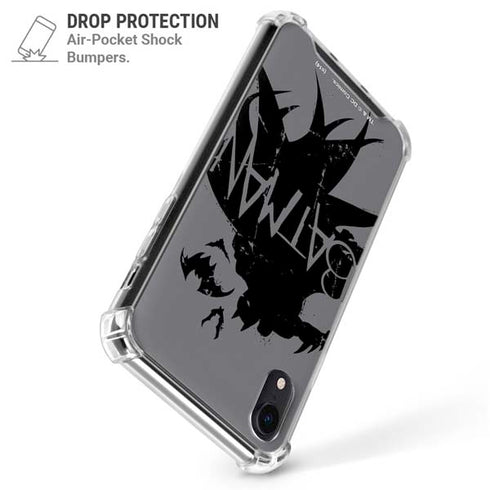 DC Comics Batman Silhouette Art iPhone XR Clear Case