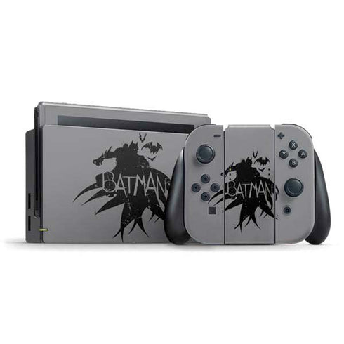 DC Comics Batman Silhouette Art Nintendo Switch Bundle Skin