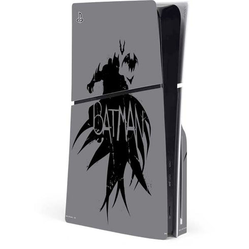 DC Comics Batman Silhouette Art PS5 Slim Disk Console Skin