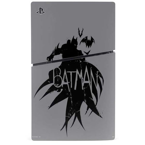 DC Comics Batman Silhouette Art PS5 Slim Disk Console Skin