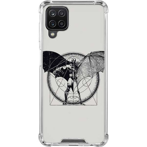 DC Comics Batman Skeleton diagram Art Galaxy A12 Clear Case
