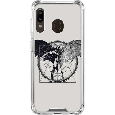 DC Comics Batman Skeleton diagram Art Galaxy A30 Clear Case