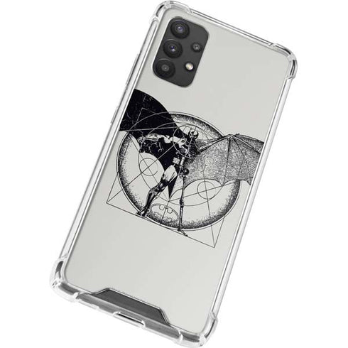 DC Comics Batman Skeleton diagram Art Galaxy A32 5G Clear Case