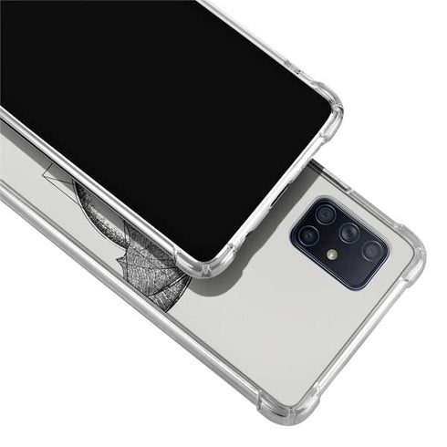 DC Comics Batman Skeleton diagram Art Galaxy A51 5G Clear Case