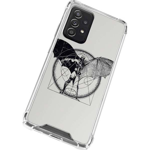 DC Comics Batman Skeleton diagram Art Galaxy A52 5G Clear Case
