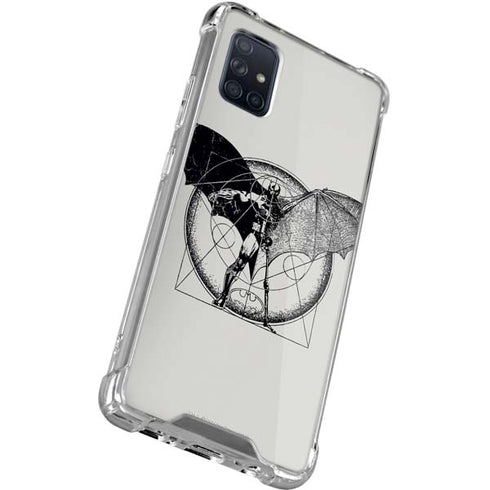DC Comics Batman Skeleton diagram Art Galaxy A71 5G Clear Case