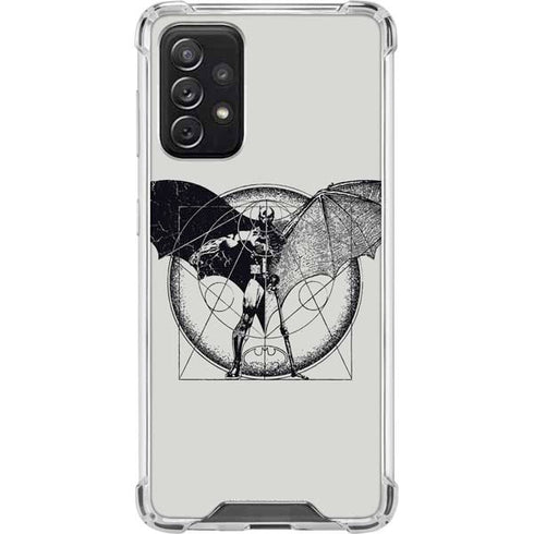 DC Comics Batman Skeleton diagram Art Galaxy A72 5G Clear Case