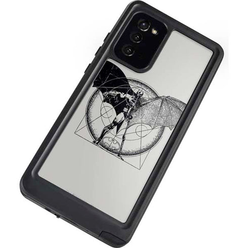 DC Comics Batman Skeleton diagram Art Galaxy Note20 5G Waterproof Case