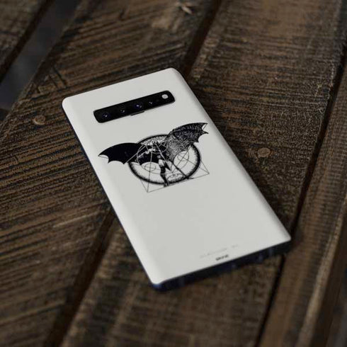 DC Comics Batman Skeleton diagram Art Galaxy S10 Skin