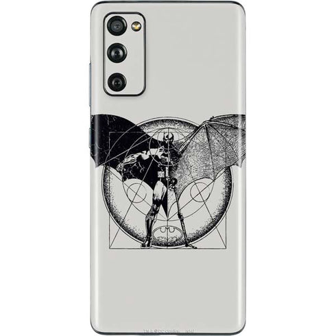 DC Comics Batman Skeleton diagram Art Galaxy S20 Fan Edition Skin