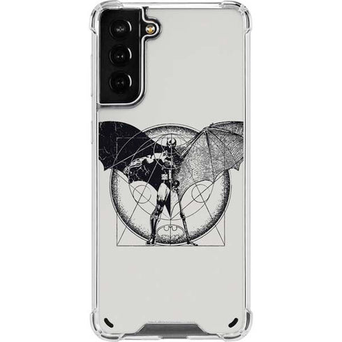 DC Comics Batman Skeleton diagram Art Galaxy S21 Plus 5G Clear Case