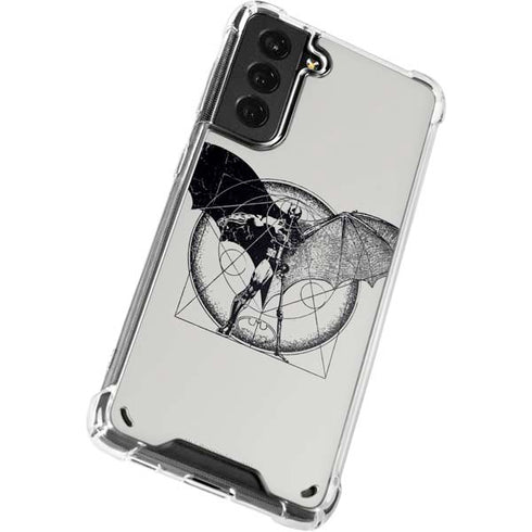 DC Comics Batman Skeleton diagram Art Galaxy S21 Plus 5G Clear Case