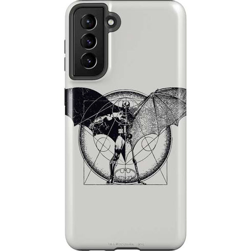 DC Comics Batman Skeleton diagram Art Galaxy S21 Plus 5G Pro Case