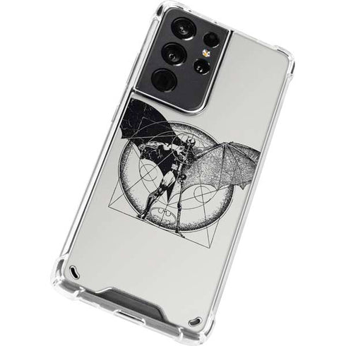 DC Comics Batman Skeleton diagram Art Galaxy S21 Ultra 5G Clear Case