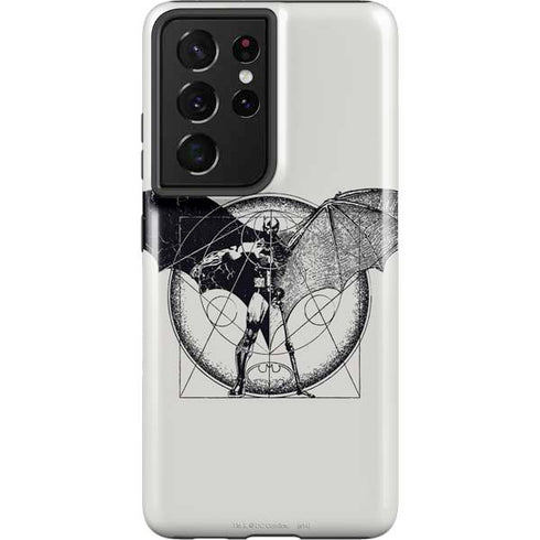 DC Comics Batman Skeleton diagram Art Galaxy S21 Ultra 5G Pro Case