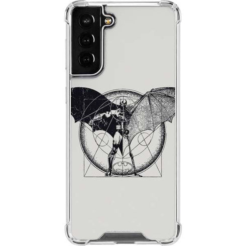 DC Comics Batman Skeleton diagram Art Galaxy S22 Plus Clear Case