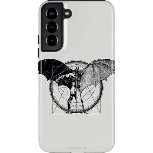 DC Comics Batman Skeleton diagram Art Galaxy S22 Plus Pro Case