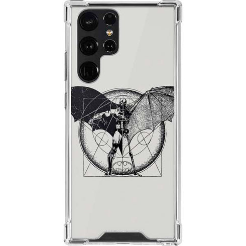 DC Comics Batman Skeleton diagram Art Galaxy S22 Ultra Clear Case