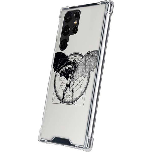 DC Comics Batman Skeleton diagram Art Galaxy S22 Ultra Clear Case