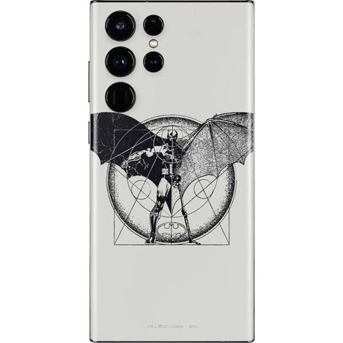 DC Comics Batman Skeleton diagram Art Galaxy S22 Ultra Skin