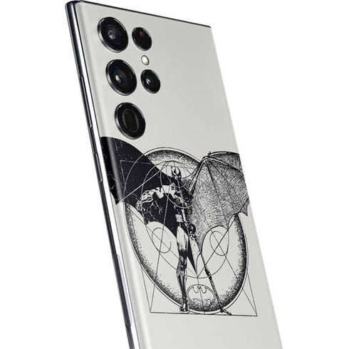 DC Comics Batman Skeleton diagram Art Galaxy S22 Ultra Skin