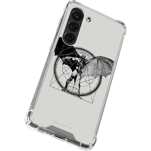 DC Comics Batman Skeleton diagram Art Galaxy S23 Clear Case
