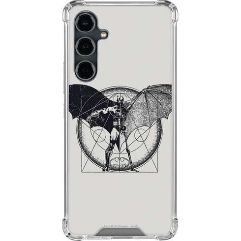 DC Comics Batman Skeleton diagram Art Galaxy S23 FE Clear Case
