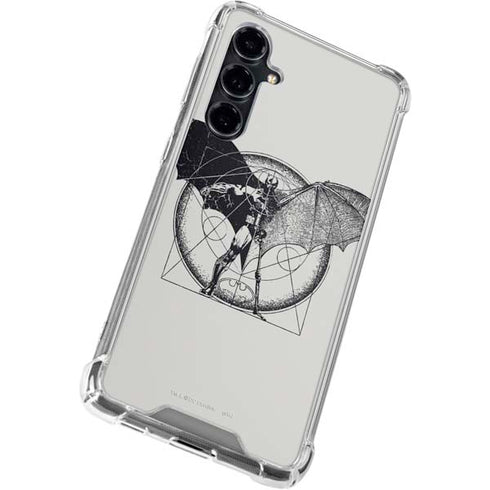 DC Comics Batman Skeleton diagram Art Galaxy S23 FE Clear Case