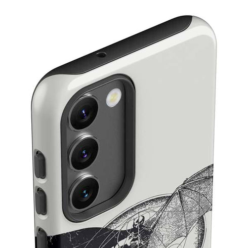 DC Comics Batman Skeleton diagram Art Galaxy S23 Plus Pro Case