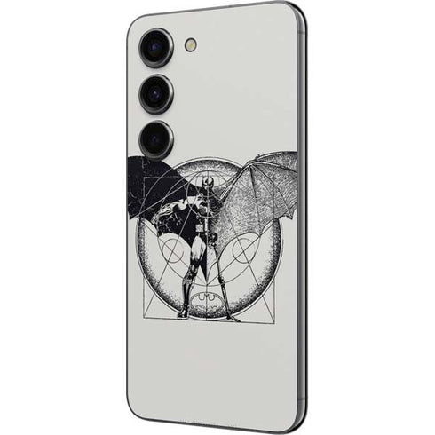 DC Comics Batman Skeleton diagram Art Galaxy S23 Skin