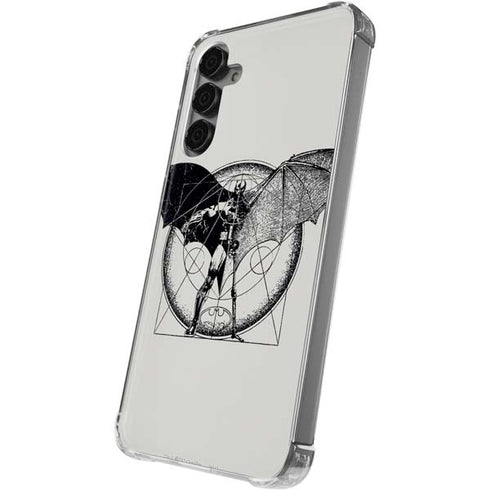 DC Comics Batman Skeleton diagram Art Galaxy S24 Plus Clear Case