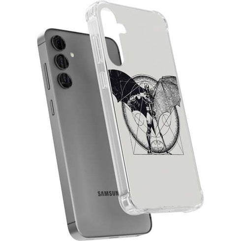 DC Comics Batman Skeleton diagram Art Galaxy S24 Plus Clear Case