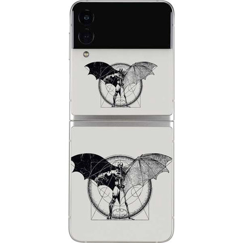 DC Comics Batman Skeleton diagram Art Galaxy Z Flip3 5G Skin