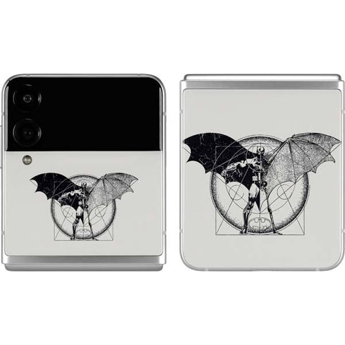 DC Comics Batman Skeleton diagram Art Galaxy Z Flip4 5G Skin