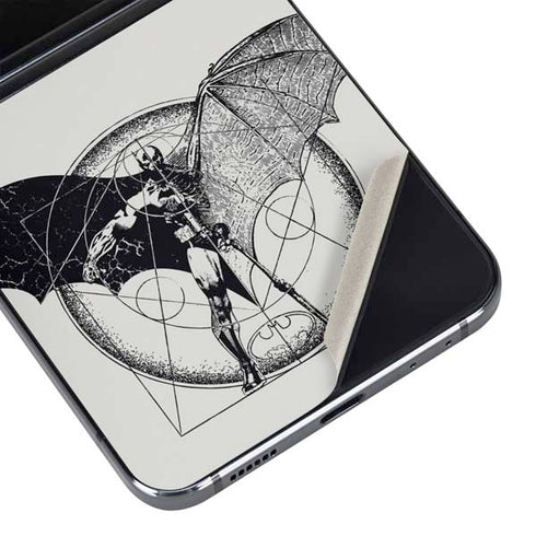 DC Comics Batman Skeleton diagram Art Galaxy Z Flip5 5G Skin