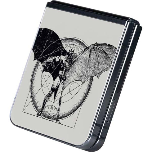 DC Comics Batman Skeleton diagram Art Galaxy Z Flip5 5G Skin