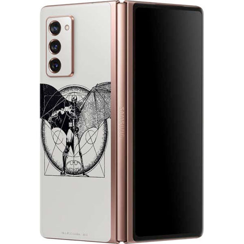 DC Comics Batman Skeleton diagram Art Galaxy Z Fold2 5G Skin