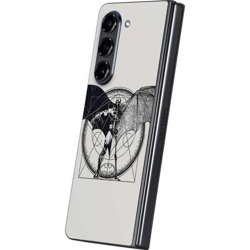 DC Comics Batman Skeleton diagram Art Galaxy Z Fold5 5G Skin