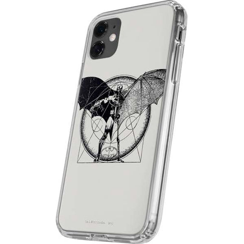 DC Comics Batman Skeleton diagram Art iPhone 11 Clear Case