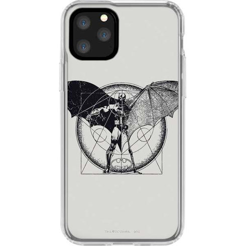 DC Comics Batman Skeleton diagram Art iPhone 11 Pro Clear Case
